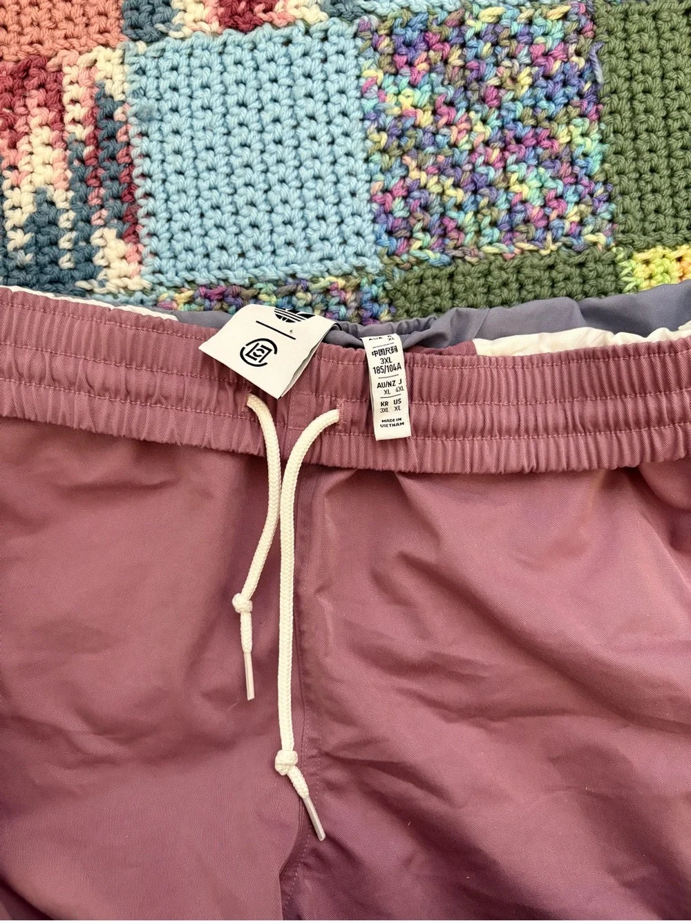 adidas x CLOT men's shorts 'wonder orchid pink'